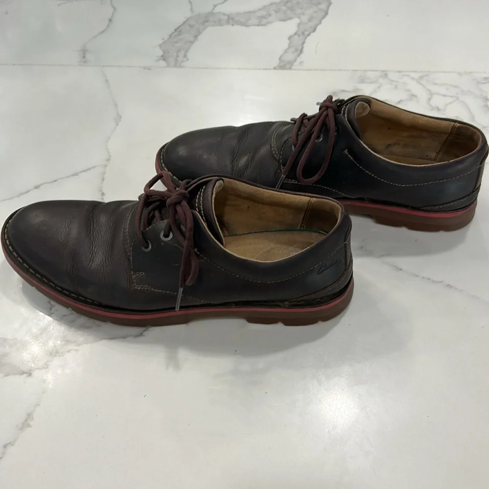 Clarks 1825 Brown Genuine Leather Casual Oxfords. Men’s‎ Shoes Size 12